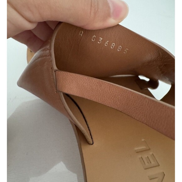 CHANEL Brown CC Logo Gold Ankle Strap Toe Ring Sandals EU 39 US 9 Authentic - Picture 7 of 8